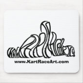 Kart Race Art MousePad Muismat (Voorkant)