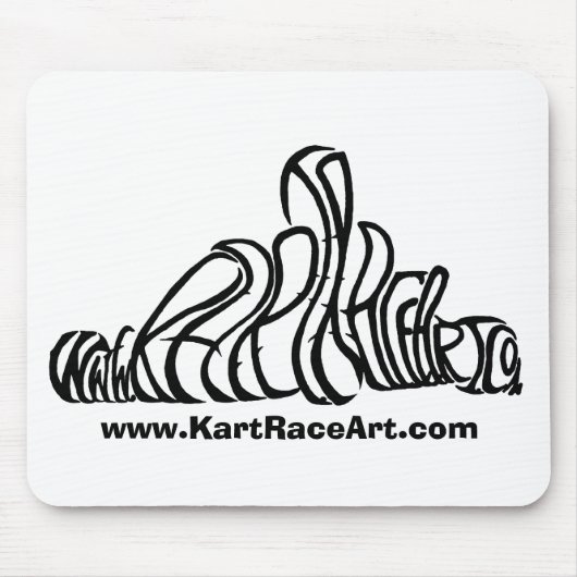 Kart Race Art MousePad Muismat (Voorkant)
