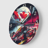 Kart racen onder een maanverlichte Canadese hemel Grote Klok (Hoek)