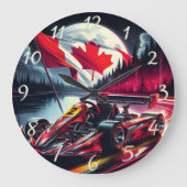 Kart racen onder een maanverlichte Canadese hemel Grote Klok (Voorkant)