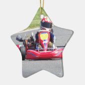 Kart Racer Keramisch Ornament (Links)