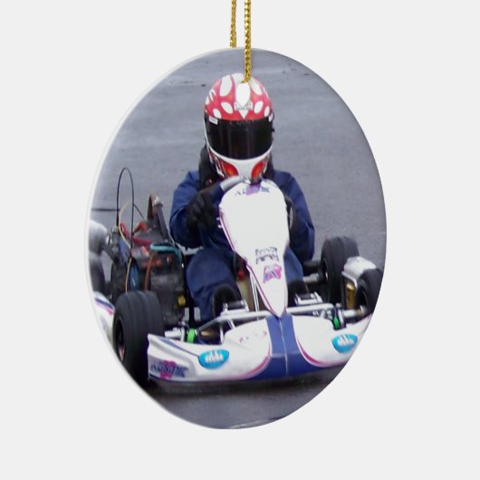 Kart Racer Keramisch Ornament (Rechts)