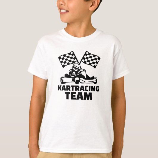 Kart-raceteam T-shirt (Voorkant)