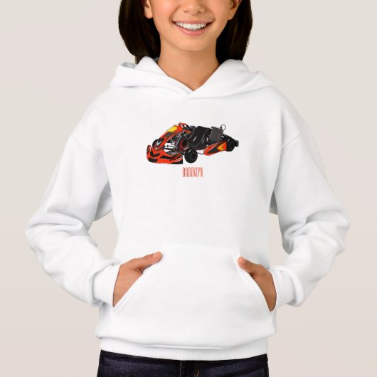 Kart racing cartoon afbeelding (Voorkant)