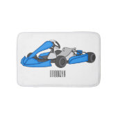 Kart racing cartoon afbeelding badmat (Voorkant)