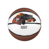 Kart racing cartoon afbeelding basketbal (Voorkant)