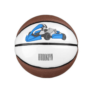 Kart racing cartoon afbeelding basketbal