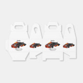 Kart racing cartoon afbeelding bedankdoosjes (Uitgevouwen)