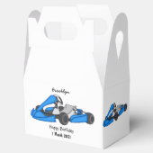 Kart racing cartoon afbeelding bedankdoosjes (Geopend)