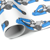 Kart racing cartoon afbeelding cadeaupapier (Rol Hoek)