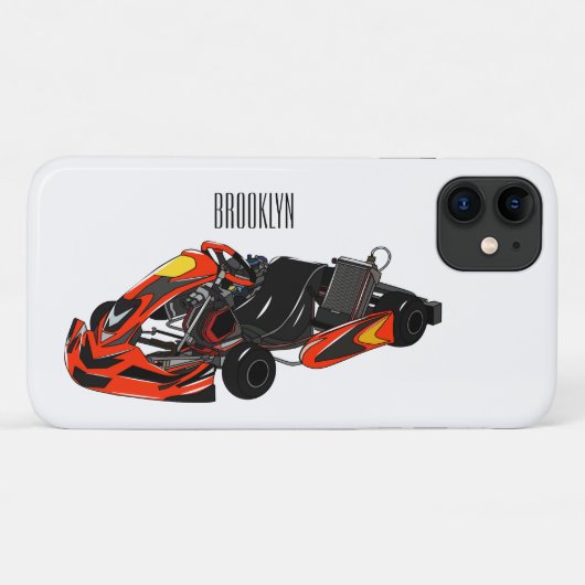 Kart racing cartoon afbeelding Case-Mate iPhone case (Achterkant (horizontaal))