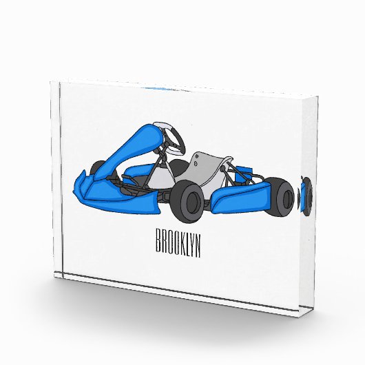 Kart racing cartoon afbeelding fotoblokken (Rechts)