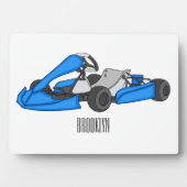 Kart racing cartoon afbeelding fotoplaat (voorkant)
