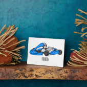 Kart racing cartoon afbeelding fotoplaat (Zijkant)