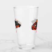 Kart racing cartoon afbeelding glas (Links)