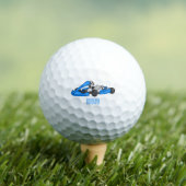 Kart racing cartoon afbeelding golfballen (Insitu Shirt)