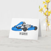 Kart racing cartoon afbeelding kaart (Gele Bloem)