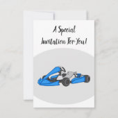 Kart racing cartoon afbeelding kaart (Achterkant)