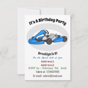 Kart racing cartoon afbeelding kaart