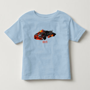 Kart racing cartoon afbeelding kinder shirts