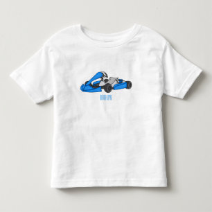 Kart racing cartoon afbeelding kinder shirts