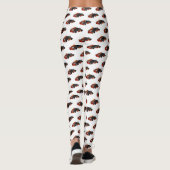 Kart racing cartoon afbeelding leggings (Achterkant)