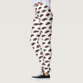 Kart racing cartoon afbeelding leggings (Links)