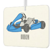 Kart racing cartoon afbeelding luchtverfrisser (Links)