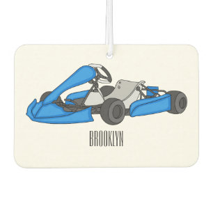 Kart racing cartoon afbeelding luchtverfrisser