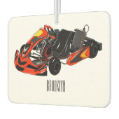 Kart racing cartoon afbeelding luchtverfrisser (Links)