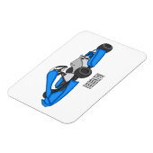 Kart racing cartoon afbeelding magneet (Linkerzijde)