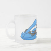 Kart racing cartoon afbeelding matglas koffiemok (Links)