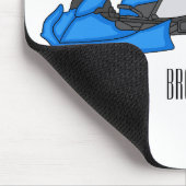 Kart racing cartoon afbeelding muismat (Hoek)