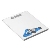 Kart racing cartoon afbeelding notitieblok (Schuin)