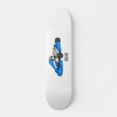 Kart racing cartoon afbeelding persoonlijk skateboard (Voorkant)