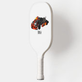 Kart racing cartoon afbeelding pickleball paddle (Links)