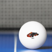 Kart racing cartoon afbeelding pingpongbal (Net)