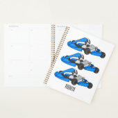 Kart racing cartoon afbeelding planner (Display)