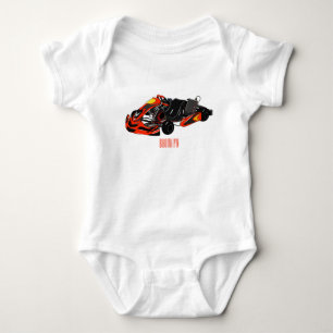 Kart racing cartoon afbeelding romper