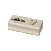 Kart racing cartoon afbeelding rubberstempel (Stempel)