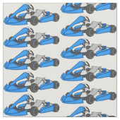 Kart racing cartoon afbeelding stof (Close Up)