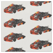 Kart racing cartoon afbeelding stof (Close Up)