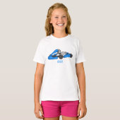 Kart racing cartoon afbeelding t-shirt (Voorkant volledig)