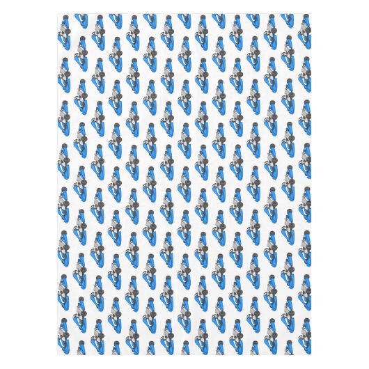 Kart racing cartoon afbeelding tafelkleed (Voorkant)