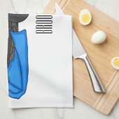 Kart racing cartoon afbeelding theedoek (Quarter Fold)