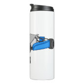 Kart racing cartoon afbeelding thermosbeker (Geroteerd rechts)