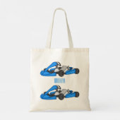 Kart racing cartoon afbeelding tote bag (Achterkant)