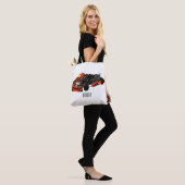 Kart racing cartoon afbeelding tote bag (Op model)