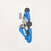 Kart racing cartoon afbeelding yogamat (Voorkant)