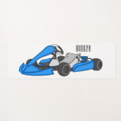 Kart racing cartoon afbeelding yogamat (Voorkant (horizontaal))